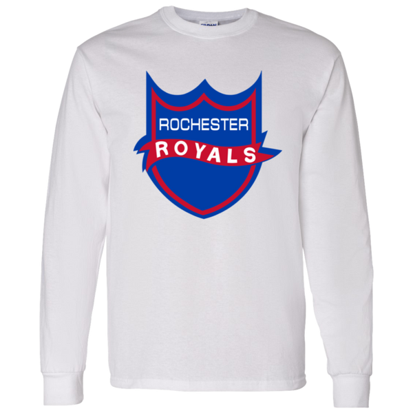 Rochester Royals NBA Long Sleeve Shirt Classic National Basketball Association Team color White