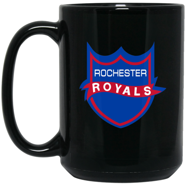 Rochester Royals Mug Coffee Beverage Ceramic 15 oz. Ceramic NBA Basketball Team color Black