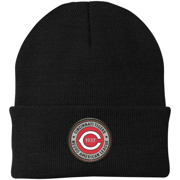 Cincinnati Tigers Giants Knit Beanie Cap Negro Leagues Baseball Team color Black
