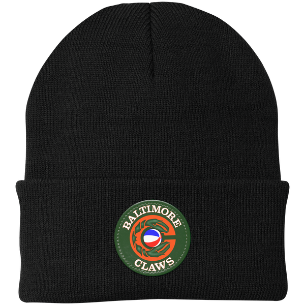 Baltimore Claws ABA Basketball Knit Beanie Cap color Black