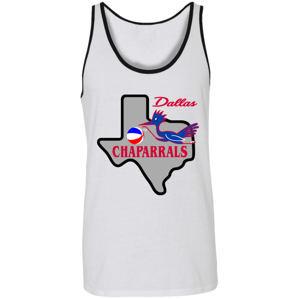 Dallas Chaparrals ABA Tank Top American Basketball Association Team color White/Black