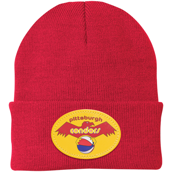 Pittsburgh Condors ABA Basketball Knit Beanie Cap color Red