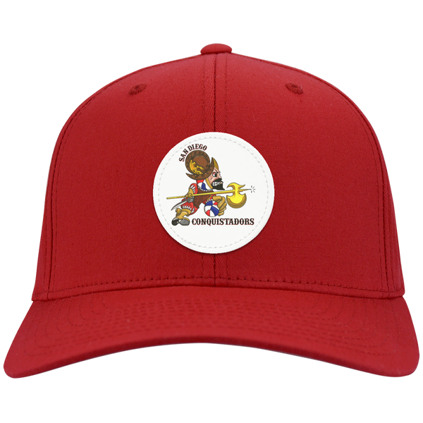 San Diego Conquistadors ABA Basketball Team Twill Cap color Red