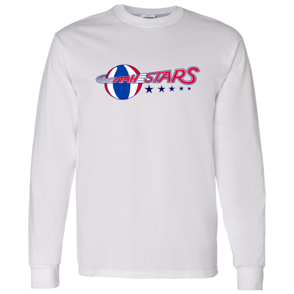 Utah Stars ABA Long Sleeve Shirt American Basketball Association color White