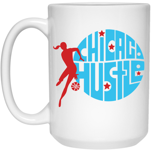 Chicago Hustle WBL Mug Ceramic 15 oz. Women's Professional Basketball League color White