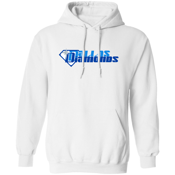 Dallas Diamonds WBL Hoodie Pullover Womens Pro Basketball Team color White