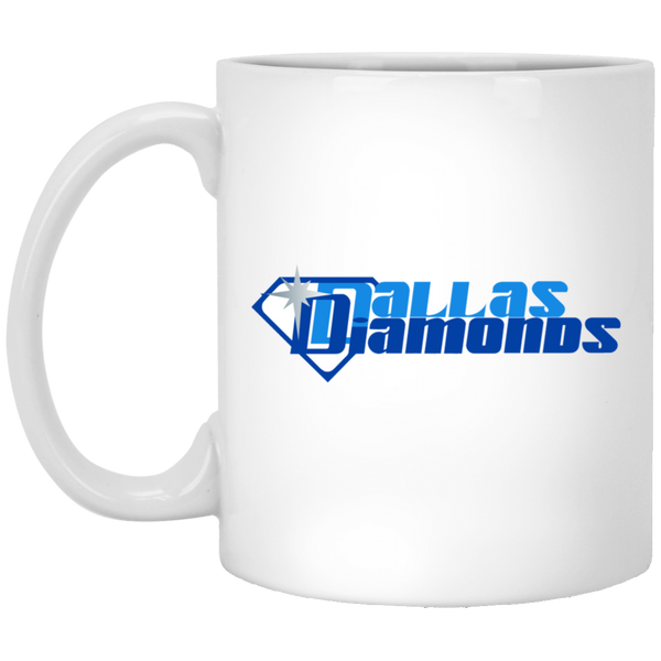 Dayton Rockettes WBL Mug Ceramic 11 oz. Women's Pro Basketball League  Team color White
