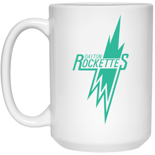 Dayton Rockettes WBL Mug Ceramic 15 oz. Women's Professional Basketball League color White
