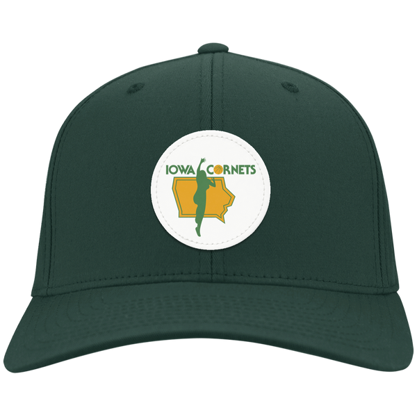 Iowa Cornets Twill Cap WBL Womens Pro Basketball Team color Hunter Green