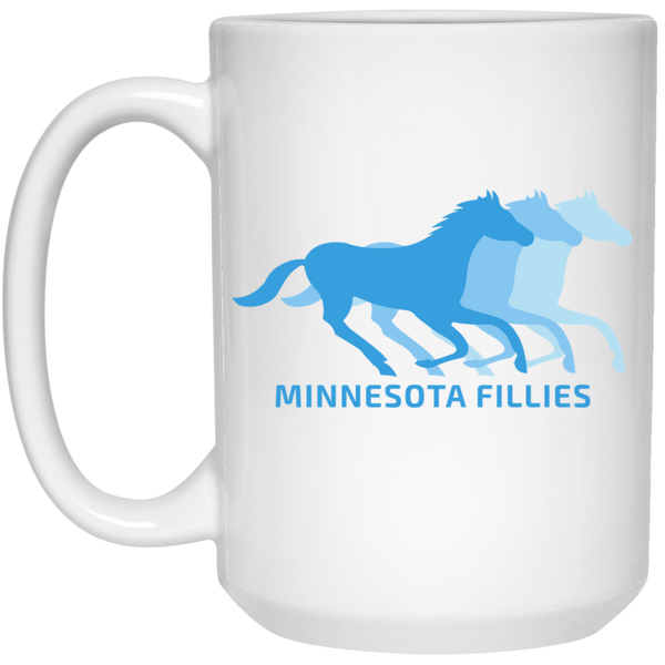 Minnesota Fillies WBL Mug Ceramic 15 oz. Women's Professional Basketball League color White