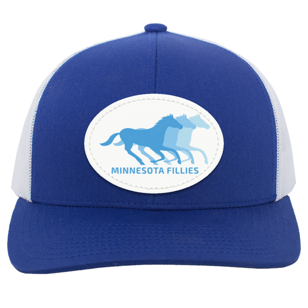 Minnesota Fillies WBL Womens Pro Basketball League Team Trucker Cap color Royal Blue/White