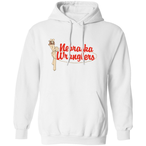 Nebraska Wranglers WBL Hoodie Pullover Womens Pro Basketball Team color White