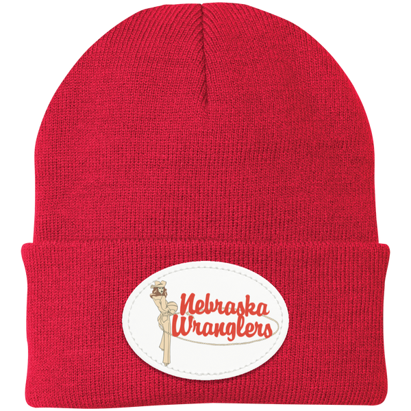 Nebraska Wranglers WBL Beanie Knit Cap Womens Pro Basketball Team color Red