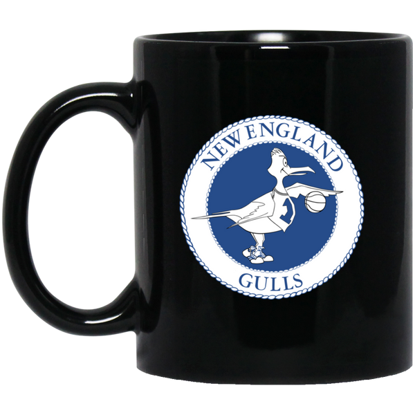 New England Gulls WBL Mug 11 oz. Ceramic Women's Pro Basketball League Team color Black