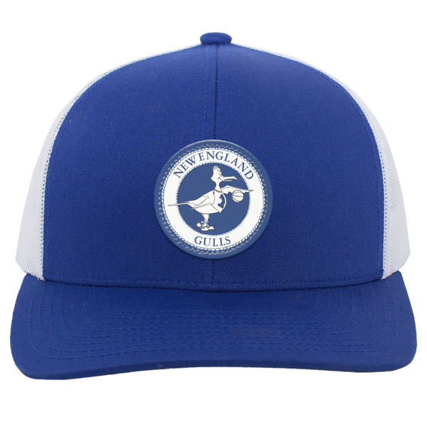 New England Gulls WBL Womens Pro Basketball League Team Trucker Cap color Royal Blue/White