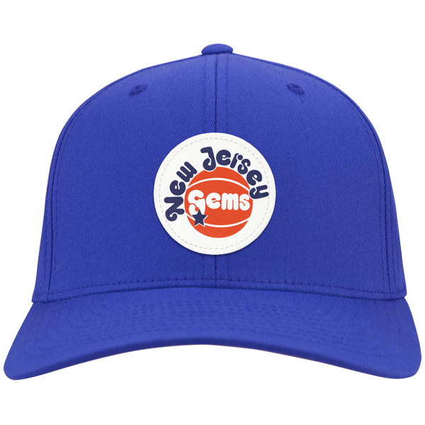 New Jersey Gems Twill Cap WBL Womens Pro Basketball Team color Royal Blue