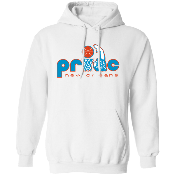 New Orleans Pride WBL Hoodie Pullover Womens Pro Basketball Team color White