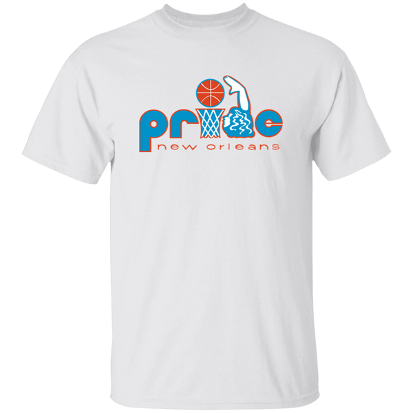 New Orleans Pride T-shirt Cotton WBL Womens Pro Basketball Team Tee color White
