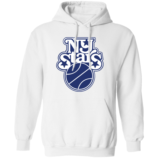 New York Stars WBL Hoodie Pullover Womens Pro Basketball Team color White
