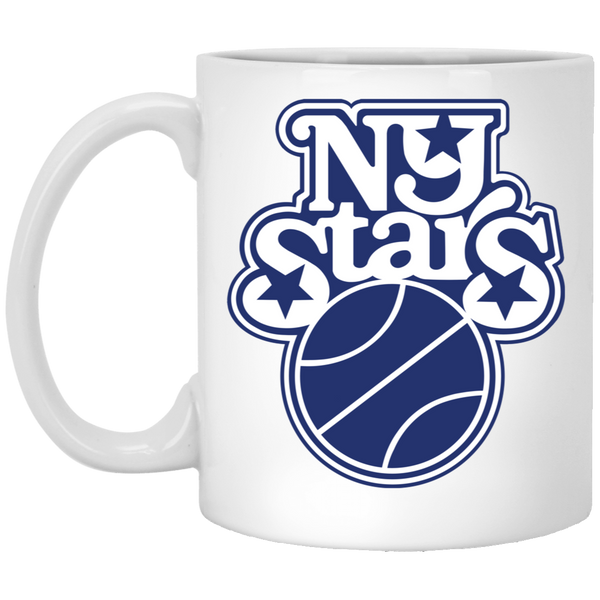 New York Stars Drink Mug Ceramic 11 oz. Women's Pro Basketball League Team color White