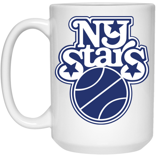 New York Stars WBL Mug Ceramic 15 oz. Women's Professional Basketball League color White