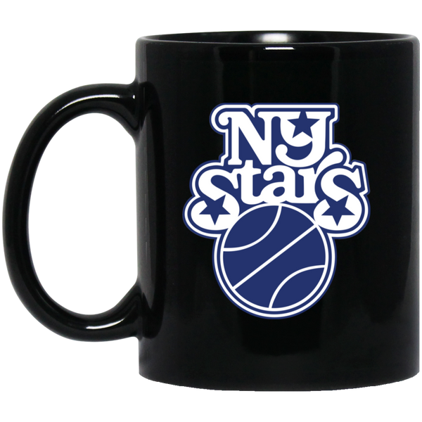 New York Stars WBL Mug 11 oz. Ceramic Women's Pro Basketball League Team color Black
