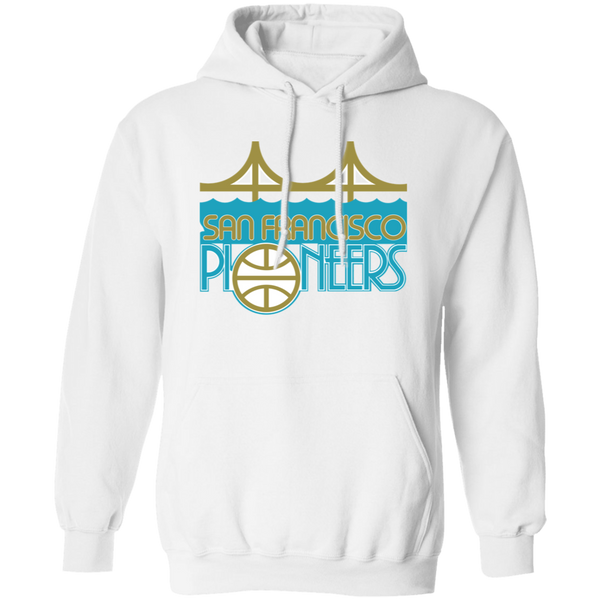 San Francisco Pioneers WBL Hoodie Pullover Womens Pro Basketball Team color White
