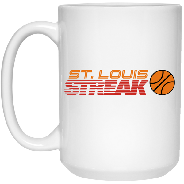 St. Louis Streak WBL Mug Ceramic 15 oz. Women's Professional Basketball League color White