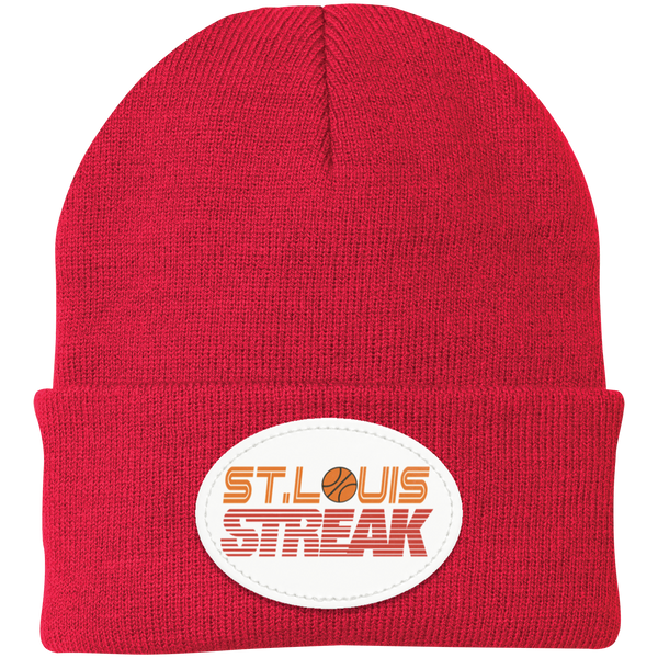 St. Louis Streak WBL Beanie Knit Cap Womens Pro Basketball League Team color Red