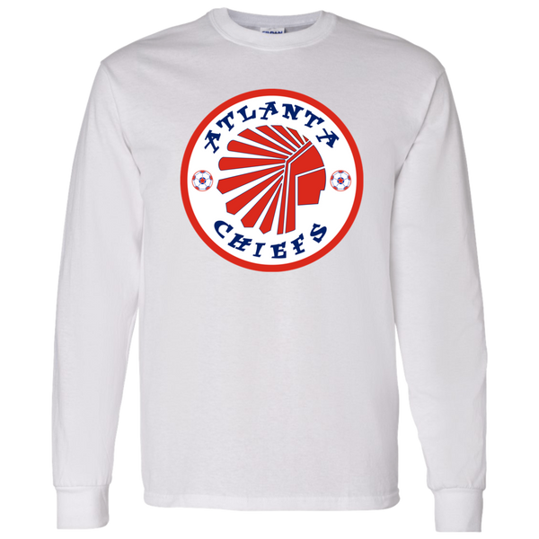 Atlanta Chiefs NASL Long Sleeve Shirt North American Soccer League Team color White