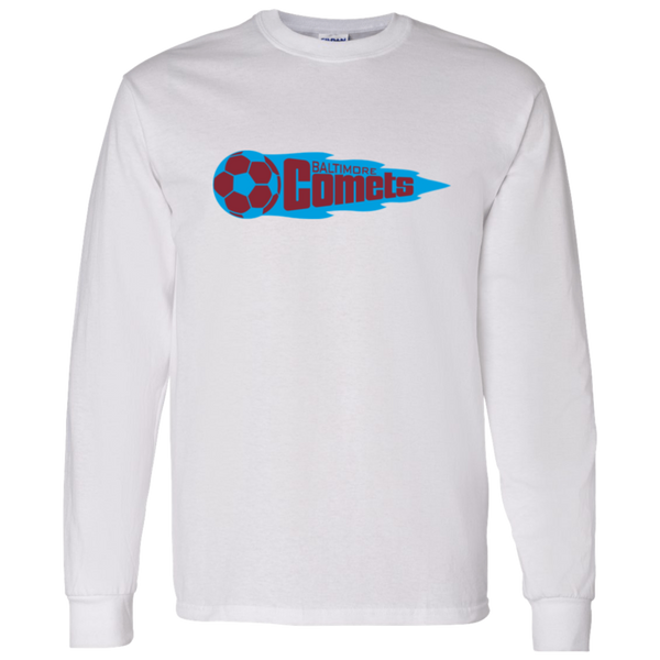 Baltimore Comets NASL Long Sleeve Shirt North American Soccer League Team color White