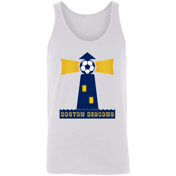 Boston Beacons NASL Tank Top Classic North American Soccer League Team color White