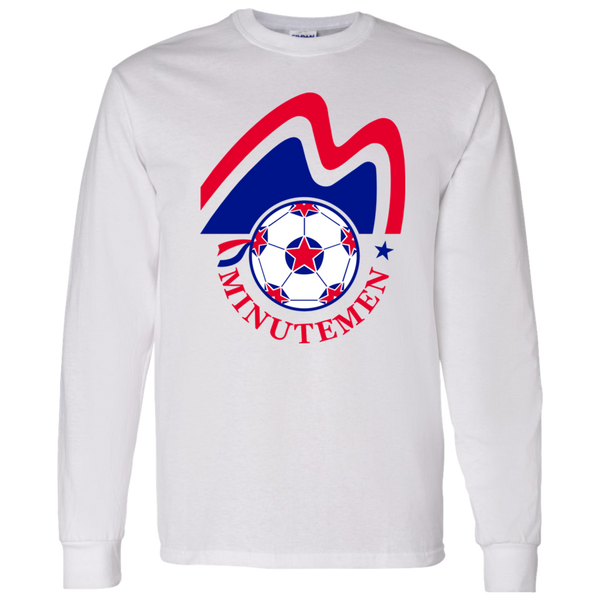Boston Minutemen NASL Long Sleeve Shirt North American Soccer League Team color White