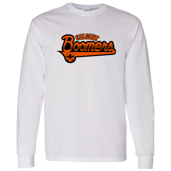 Calgary Boomers NASL Long Sleeve Shirt North American Soccer League Team color White