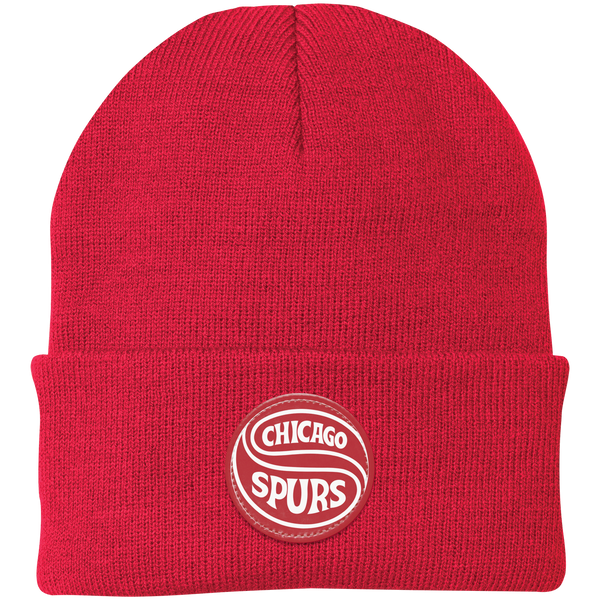 Chicago Spurs NASL Knit Beanie Cap North American Soccer League color Red