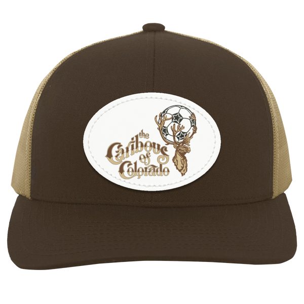 Colorado Caribous Trucker Snapback Cap NASL Soccer Team color Brown/Khaki