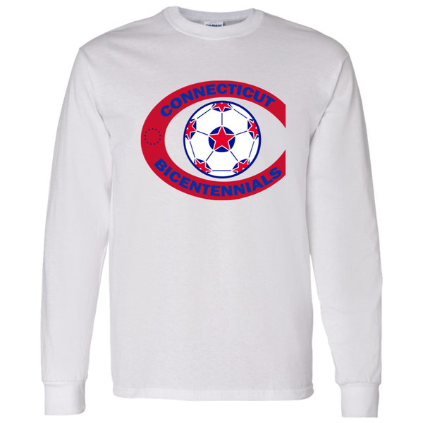 Connecticut Bicentennials  NASL Long Sleeve Shirt North American Soccer League Team color White