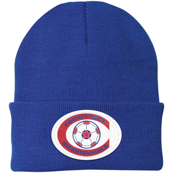 Connecticut Bicentennials NASL Knit Beanie Cap North American Soccer League color Royal Blue