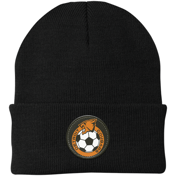 Detroit Cougars NASL Beanie Cap Knit North American Soccer League Team color Black