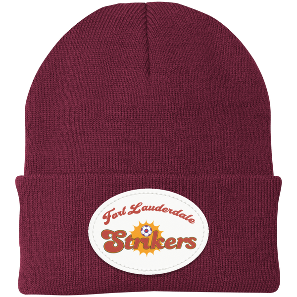 Fort Lauderdale Strikers NASL Beanie Cap Knit North American Soccer League Team color Maroon