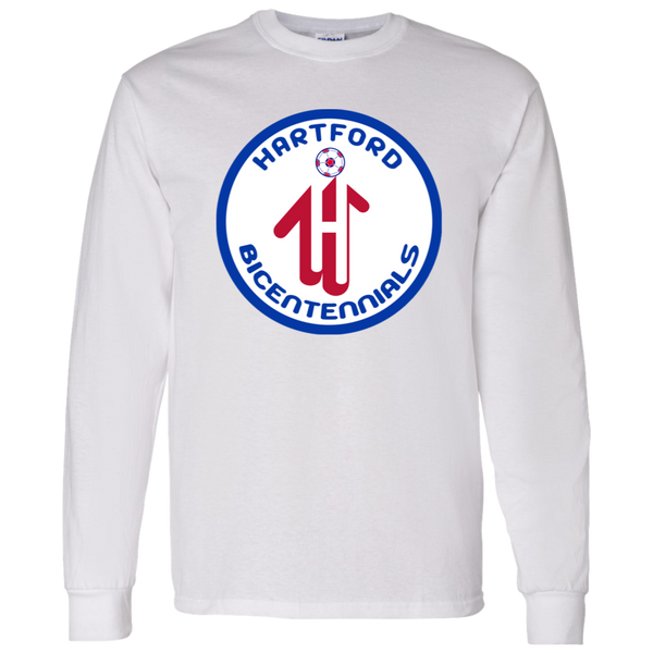 Hartford Bicentennials NASL Long Sleeve Shirt North American Soccer League Team color White