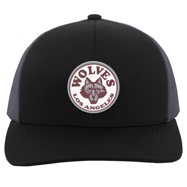 Los Angeles Wolves Trucker Snapback Cap NASL Soccer Team color Black/Gray