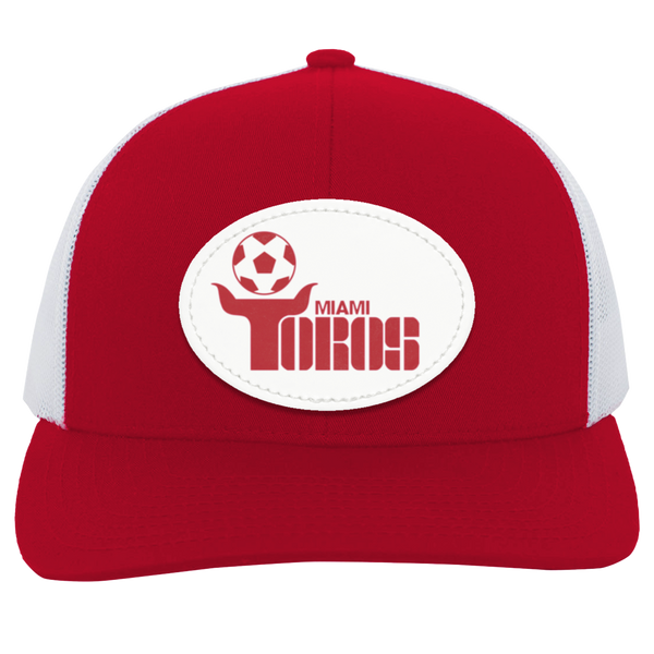 Miami Toros Trucker Snapback Cap NASL Soccer Team color Red/White