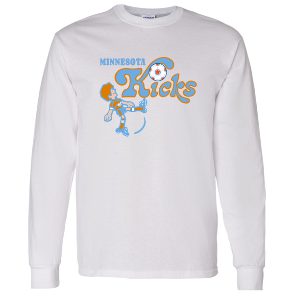 Minnesota Kicks NASL Long Sleeve Shirt North American Soccer League Team color White