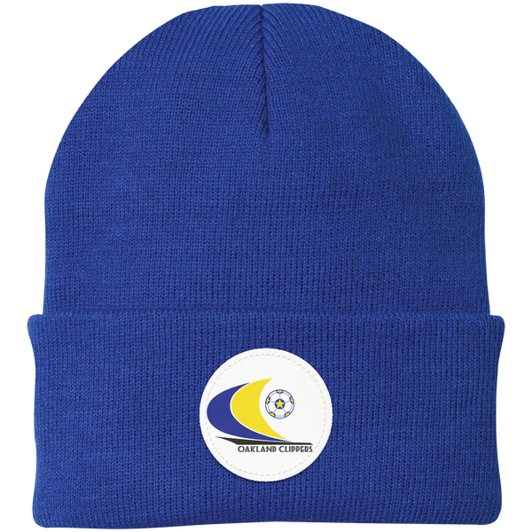 Oakland Clippers NASL Beanie Cap Knit North American Soccer League Team color Royal Blue
