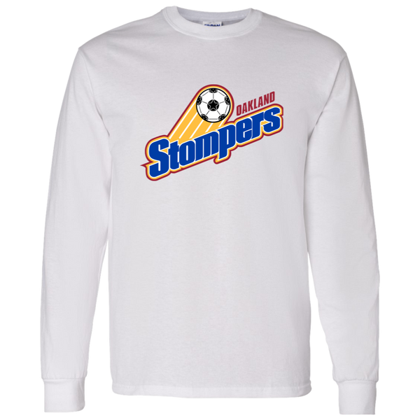 Oakland Stompers NASL Long Sleeve Shirt Classic North American Soccer League Team color White