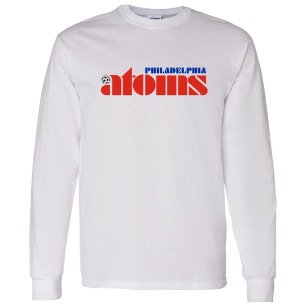 Philadelphia Atoms NASL Long Sleeve Shirt Classic North American Soccer League Team color White