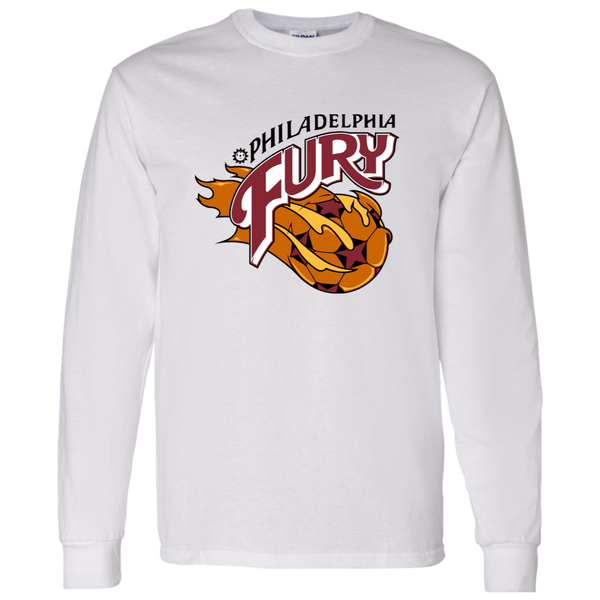 Philadelphia Fury NASL Long Sleeve Shirt North American Soccer League Team color White
