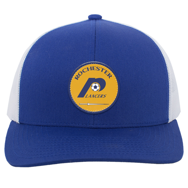 Rochester Lancers Trucker Snapback Cap NASL Soccer Team color Royal Blue/White