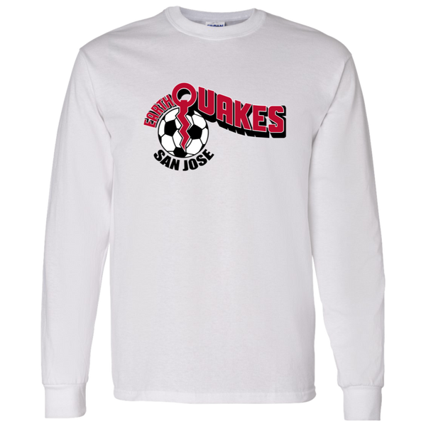 San Jose Earthquakes NASL Long Sleeve Shirt North American Soccer League Team color White